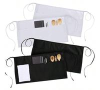 Shein 1 pieza Delantal de cintura para barra, resistente al agua y al aceite, para cocina, hornear, cocinar, BBQ, delantal de media cintura unisex para cama