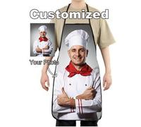 Shein 1 pieza Delantal personalizado para papá, hombres y mujeres con nombre o logo personalizados, con foto, logo, imagen, texto. Delantal ideal para chef