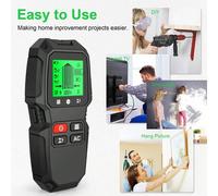 Shein 1 pieza Detector de vigas en la pared, Detector de vigas 5 en 1 con chip de microprocesador inteligente y pantalla LCD HD, Detector de vigas que encue