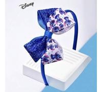 Shein 1 pieza Diadema con estampado de cebolleta de Disney Stitch y moño de bloques de color, accesorio para el cabello con elemento de dibujos animados de