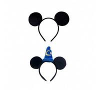 Shein 1 PIEZA Diadema con orejas de Minnie Mouse de Disney con moño rojo - Accesorio para el cabello con tema de anime adorable, de nailon, lavable a mano -
