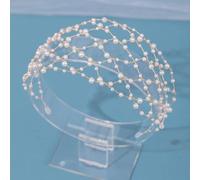 Shein 1 pieza Diadema de estilo de princesa simple con decoración de pedrería para uso diario, elegante tiara para la decoración de fiestas de bodas nupcial
