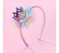 Shein 1 Pieza Diadema Linda De La Corona Del Brillo Y Del Nudo Del Arco De Malla Con Decoración Colorida, Adecuada Para Uso Diario