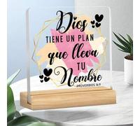 Shein 1 Pieza, Dios, Tienes un Plan Perfecto, Adecuado para Decoración del Hogar u Oficina, Decoración de la Sala de Oración, Regalos Cristianos, Halloween,