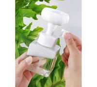 Shein 1 pieza Dispensador de espuma con forma de flor creativa, para baño, loción corporal, gel de ducha, jabón de manos, dispositivo espumante, de vuelta a