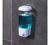 Shein 1 pieza Dispensador de jabón montado en la pared, dispensador de tipo bomba para tónico, champú, distribuidor de líquido, botella de champú, contenedo