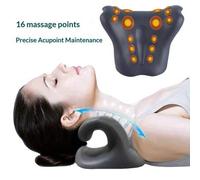 Shein 1 pieza Dispositivo de relajación de cuello y hombros, equipo de tracción cervical para corrección de cuello, almohada de masaje de columna vertebral