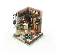 Shein 1 pieza DIY Casa en miniatura - Rompecabezas 3D con tema de cafetería, regalo creativo de cumpleaños para reducir el estrés, decoración de habitación