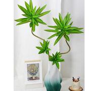 Shein 1 pieza/Dos Lirios, 93cm/36.61in, Decoración de Otoño: Dracaena Sanderiana, Madera Brasileña, Agave, Ãrbol de Sangre de Dragón, Planta Falsa Trop