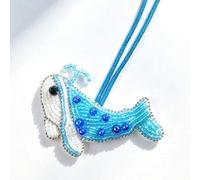 Shein 1 pieza Encanto de bolso de cuero con lentejuelas hecho a mano con cuentas estilo océano para vacaciones, tortuga marina azul, medusa, estrella de mar