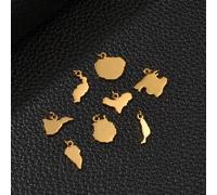 Shein 1 pieza Encantos del mapa de las Islas Canarias de España: El Hierro, La Palma, La Gomera, Tenerife, Gran Canaria, Fuerteventura, Lanzarote, Mallorca
