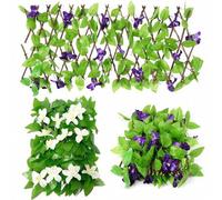 Shein 1 pieza Enrejado expandible de hiedra artificial, plantas artificiales, enredaderas de decoración para jardín, pantalla de privacidad de seto falso, a