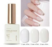 Shein 1 Pieza Rosa Bajo El Esmalte En Gel De Uñas Que Deja Ver El Hielo De 15ml, Esmalte En Gel De Brillo Remojable Para Todas Las Estaciones - Artesanía De