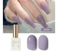 Shein 1 Pieza 15ml Esmalte De Uñas De Gel Ice Through De Color Rosa 15 Ml De Esmalte De Gel De Brillo Soak Off Para Todas Las Temporadas- Salón De Uñas Case