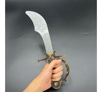 Shein 1 Pieza Espada de plástico de pirata para disfraz, decoración y utilería de fiesta