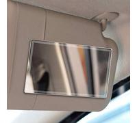 Shein 1 pieza Espejo de maquillaje de acero inoxidable para visera de coche, espejo auxiliar de doble uso a prueba de roturas para belleza y cosmética