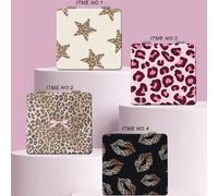 Shein 1 pieza Espejo de vanidad portátil de la serie Millennium Y2K clásica, espejo de mano plegable, ligero y ultradelgado, conveniente, con marco de plata