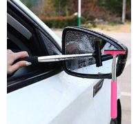 Shein 1 pieza Espejo retrovisor de automóvil multifuncional con limpiaparabrisas retráctil, escobilla limpiaparabrisas, cepillo de limpieza de parabrisas