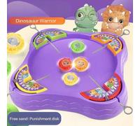Shein 1 Pieza Estadio de forma de tazón creativo Plástico Estallido Giroscópico Arena Tablero de batalla claro para juego de dinosaurios multijugador, regal
