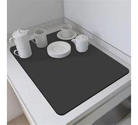 Shein 1 pieza Estera de silicona resistente al calor de barro de diatomeas para encimera de cocina, alfombrilla absorbente antideslizante, aislante del calo