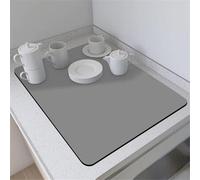 Shein 1 pieza Estera de silicona resistente al calor de barro de diatomeas para encimera de cocina, alfombrilla antideslizante absorbente de agua, aislante