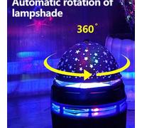 Shein 1 pieza, Estilo de cielo estrellado y estilo de luces del norte, ¡Transforma tu dormitorio en un cielo estrellado mágico con esta lámpara proyectora d