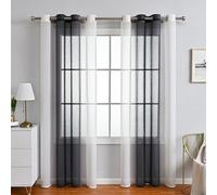 Shein 1 pieza estilo moderno de ombré Cuerda color transparente Cortina para sala de estar , dormitorio , ventana , balcón con habitación Divisor