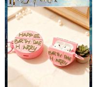 Shein 1 pieza Estuche para auriculares con estilo de pastel de cumpleaños de Hagrid de Harry Potter - El mejor regalo para las fiestas para buenos amigos. E