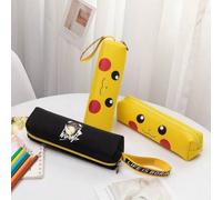 Shein 1 pieza Estuche para lápices de Pikachu estudiante de Pokémon, estuche para lápices simple, estuche para lápices de papelería escolar, estuche para lá