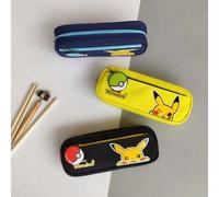 Shein 1 pieza Estuche para lápices de Pokémon Pikachu, caja de papelería escolar para aprender, estuche para lápices, caja de almacenamiento de lápices para
