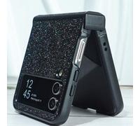 Shein 1 pieza Estuche plegable con brillo compatible con Galaxy Z Flip3 5G, Galaxy Z Flip4 5G, Galaxy Z Flip5 5G, Galaxy Z Flip6, Galaxy Z Flip7, resistente