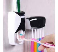 Shein 1 PIEZA Exprimidor automático de pasta de dientes, Exprimidor de pasta de dientes sin perforación, Estante para cepillo de dientes y pasta de dientes,