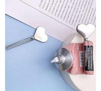 Shein 1 pieza Exprimidor de acero inoxidable para crema de manos y mini pasta de dientes - Dispensador fácil para tubos - Rodillo para crema de manos - Acce