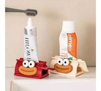 Shein 1 PIEZA Exprimidor portátil de boca de salchicha, organizador de pasta de dientes de baño, dispensador manual de pasta de dientes, limpiador facial, s