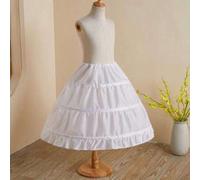 Shein 1 pieza Falda de enagua con entrenamiento de cintura con cordones y 3 huesos de acero, diámetro máximo de aproximadamente 55 cm, ropa de otoño para