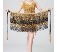 Shein 1 Pieza Falda De Lentejuelas Para Mujeres, Falda De Cadera Para Danza Del Vientre Con Flecos, Pañuelo De Cadera, Falda De Rave, Disfraz De Fiesta, Sex