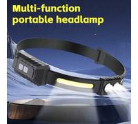 Shein 1 pieza Faro frontal recargable portátil súper brillante con sensor de movimiento impermeable para camping, correr, pescar, bicicleta