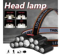 Shein 1 pieza Faro LED portátil con 4 modos de iluminación, ángulo ajustable, recargable, adecuado para acampada al aire libre, pesca nocturna, correr de no