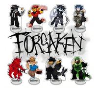 Shein 1 pieza Figura acrílica de 10CM de "Forsaken", personajes del juego popular como "Guest 1337", "Noob Shedletsky", "John Doe", "C00lkidd", "Elliot" en