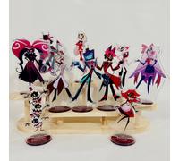 Shein 1 pieza Figura acrílica de 15CM del nuevo anime 2025 -Charlie Morningstar y Alastor, decoración de escritorio navideña, regalo de cumpleaños para amig