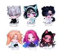 Shein 1 pieza Figura acrílica de pie de anime de estilo alienígena de 10 cm - Hyuna/Till/Ivan/Sua/Marty/Mizi/Durian, exquisita figura de K-Pop, decoración d