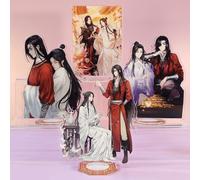 Shein 1 pieza Figura acrílica de pie de personaje del cómic/anime "La bendición del oficial celestial", figura de acción, decoración de escritorio y hogar,