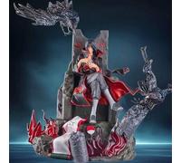 Shein 1 pieza Figura coleccionable de la escena del trono de Itachi de 27 cm/10.63 pulgadas - Estatua decorativa con acento de cuervo, modelo de escena de P