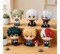 Shein 1 pieza Figura de anime de Midoriya Izuku, Bakugou Katsuki, Todoroki Shoto, Shigaraki Tomura, Dabi, Himiko Toga, regalo de mercancía de anime para el