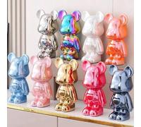 Shein 1 pieza Figura de cerámica Gloomy Bear con acabado de lava, decoración lujosa para aparador/entrada, pieza de coleccionista gruesa y resistente, libre
