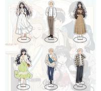 Shein 1 pieza Figura de escritorio de 15CM de modelo en acrílico de anime "La flor fragante florece con dignidad" como decoración y regalo del Día de Todos