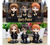 Shein 1 pieza Figura de Hermione Granger y Ron Weasley en versión Q, muñeca coleccionable en caja ciega, decoración para pastel, regalo