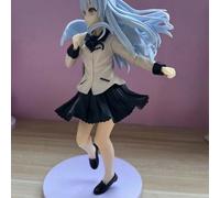 Shein 1 pieza Figura de la chica ángel del anime Suzuha Hasegawa con latido del corazón, con defecto leve, figura coleccionable para fans del anime, decorac