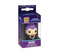 Shein 1 pieza Figura de vinilo de personaje Chibi de cabello morado, colgante de estilo K-pop de 10.2 cm con anillo de metal, mini accesorio de bolso colecc