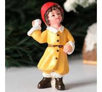 Shein 1 pieza Figura decorativa de resina creativa de muñeco de nieve, oso pardo, estatua humana, adecuada para decoración del hogar, decoración navideña, d